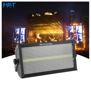 Cappello 48 + 8 Stage Led luce stroboscopica Rgb Dj Party illuminazione luce stroboscopica DMX controllo RGBW a colori - Product Image 1
