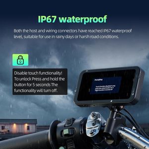 Portable Waterproof Motorcycle Wireless Carplay <strong>Android</strong> Auto 6.25&quot; Smart Screen BT SWC DVR Navigation <strong>GPS</strong> for All Motorcycle - Product Image 5