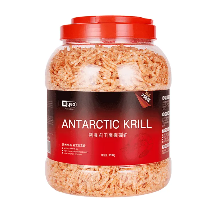 Pakan ikan Antartika Krill Ornamental makanan ikan kering Udang Makanan Pabrik grosir pakan ikan