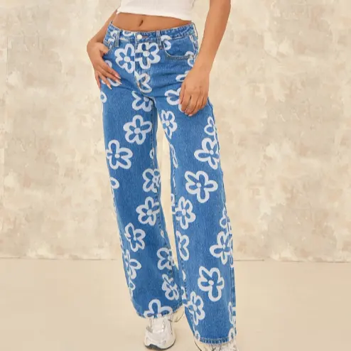 Skinny patchwork baggy flare streetwear skinny détruit ample mode sexy serré bleu droit grande taille jeans pour femmes rondes