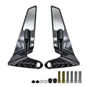 Điều kiện mới sợi carbon nước gợn vô hình cánh gương cho xe máy cố định gió cánh chiếu hậu Phụ kiện cho đảo chiều - Product Image 1