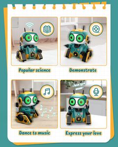 ロボット玩具子供向け充電式リモートコントロールロボット自動デモ式音声ミュージカルRCロボット玩具 - Product Image 3