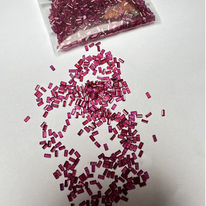 Produttori all'ingrosso fornitura naturale rubino rettangolare taglio luminoso intarsiato piccola gemma rettangolare rubino pietra nuda di corrispondenza di pietra - Product Image 3