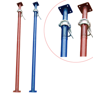 Materiales de construcción andamios puntales de acero galvanizado soporte de hormigón ajustable encofrado Utilería de acero materiales de construcción