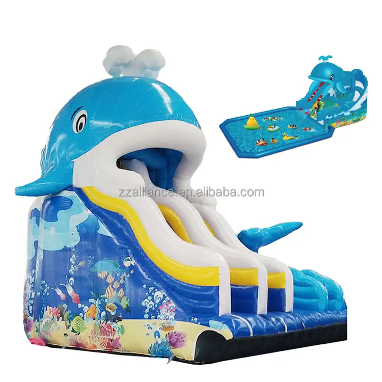 whale inflatable water slide water park slide for children and adults good quality