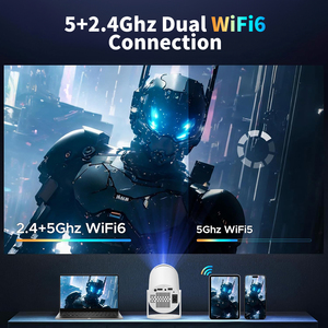 Fabrika Full Hd projektörler 4K HY300 Pro akıllı WIFI ayna ekran Mini taşınabilir projektör Android 12 cep telefonu Video Proyector - Product Image 3