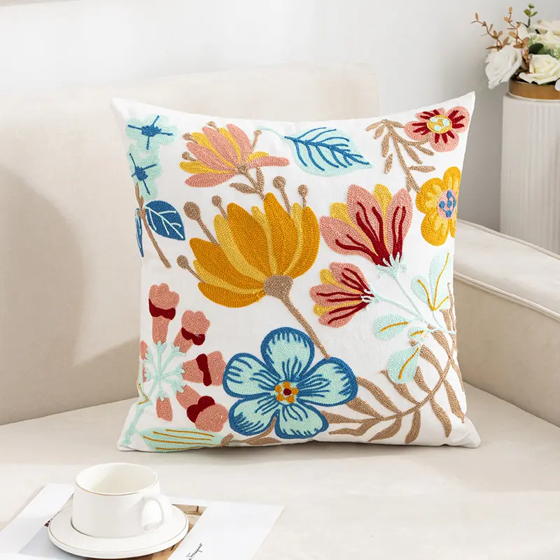 Mô hình khác nhau MỤC VỤ phong cách thêu Cushion Cover đầy màu sắc trang trí nhà & ném gối Covers