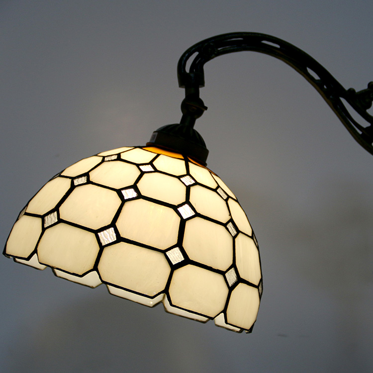 LongHuiJing 10Inch European tulip lampshade floor Lamp Living Room reading lamps Art stained glass floor lamps