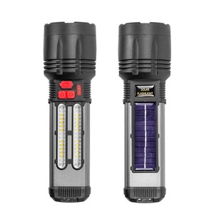 Torcia elettrica multifunzione a LED portatile impermeabile 2 modalità di luce USB torcia tattica ricaricabile - Product Image 4