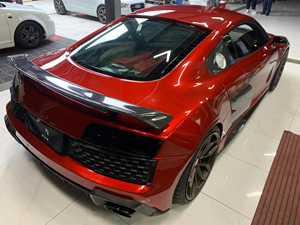 ชุดอุปกรณ์ตัวถังวัสดุ PP สำหรับรถ Audi R8อัพเกรด2022สไตล์ใหม่สปอยเลอร์กันชนหน้าและหลัง - Product Image 3