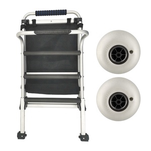 Gros pneu aluminium utilitaire pêche pliant ballon roues chariot de plage pour plage Camping - Product Image 5