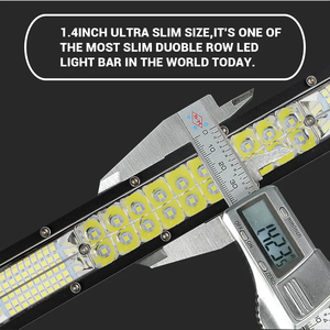 RTSLED 12V 24V 10 inç 2 satır ince araba LED iş lambası şeridi LED sürüş işık oto sis lambası için Jeep Off Road 4x4 traktör Moto ATV - Product Image 4
