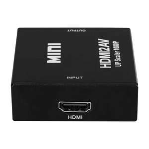 Convertidor de Audio y vídeo HDMI2AV a AV, caja adaptadora R L CVBS, salida de hasta 1080p para portátil, convertidor HDMI a RCA