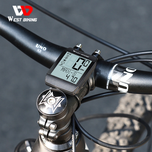 WEST BIKING-Ordenador de bicicleta de pantalla completa, función de estela en espera automática, resistente al agua, sensor inalámbrico, en cinco idiomas, para bicicleta - Product Image 2