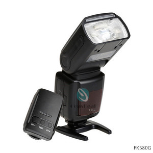 โรงงาน OEM ไร้สาย Speedlite กล้องแฟลชไฟ GN38 พร้อมทริกเกอร์สําหรับกล้อง Canon DSLR - Product Image 1