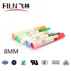 FLIN 12v IP67 Waterproof Room Indicator <strong>Light</strong> 12mm <strong>16mm</strong> Mount High Brightness Car Indicator <strong>Lights</strong> on Dashboard