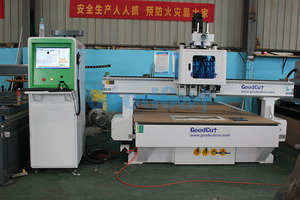 Máquina de cabezal de proceso múltiple 1325 CNC Router con máquina cortadora de cuchillo vibratorio adecuada para carpintería contrachapado MDF y más - Product Image 3