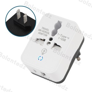Adaptador de corriente de conmutación universal multifunción todo en uno Reino Unido enchufe de carga de EE. UU. UE con puertos de cargador Usb C - Product Image 3