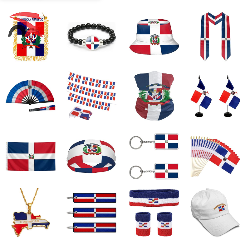Set di Bandiere della Repubblica Dominicana