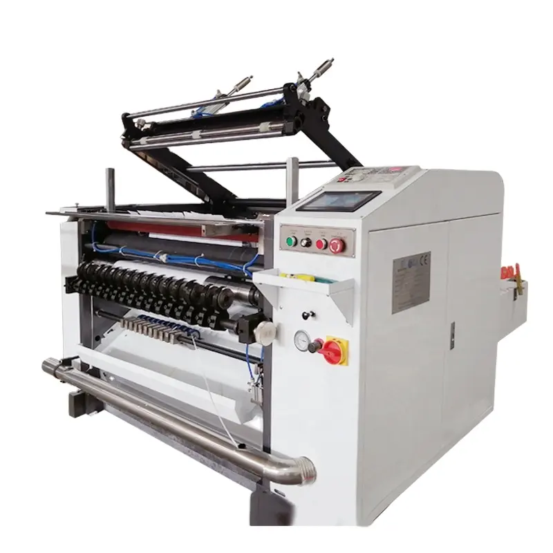 Yüksek hız oranı ekg kağıt baskı makine çizici rulo kesme eğme termal kağıt rulosu dilme makinesi