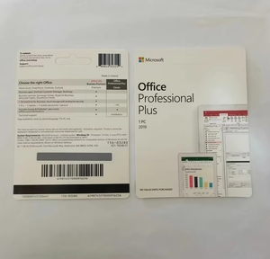 Văn phòng 2019 chuyên nghiệp cộng với phiên bản thẻ khóa với giấy phép khóa kích hoạt trực tuyến toàn cầu-Nhà máy thẻ 1PC niêm phong mới - Product Image 1