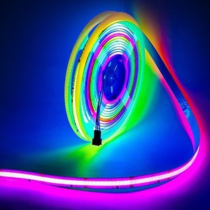 420leds/metre akıllı dijital RGBIC SPI WS2811 24v10mm at çalışan uzaktan APP kontrol Cob şerit Led ışıkları otel düğün kullanımı için - Product Image 1