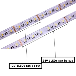 Tira de LED brillante RGBW RGBWW 12V 24V SMD 5050 4 colores en 1 Chip 60 108 120 LEDsM cinta de luz Flexible para proyectos de bricolaje