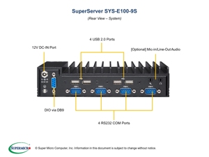 Server <strong>Computer</strong> Desktop Server <strong>Computer</strong> SuperServer SYS-E100-9S - Product Image 4