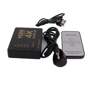 Interruptor HDMI 5 en 1 salida HDMI Splitter 5x1 con control remoto IR compatible con 3D 4K HD1080P HDMI Switcher para PS4 Xbox Blu-Ray