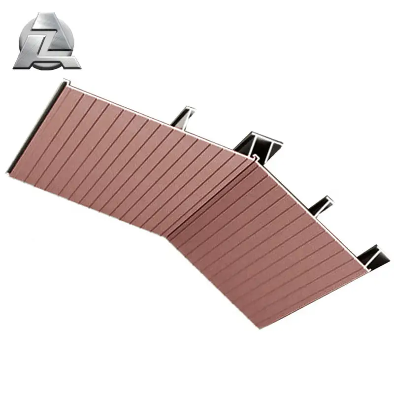 Al aire libre plataforma cubierta plank pisos de aluminio extruido cubierta de juntas