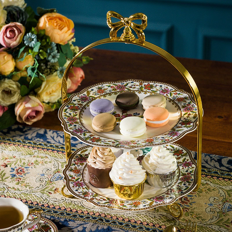 2-layer cake plate