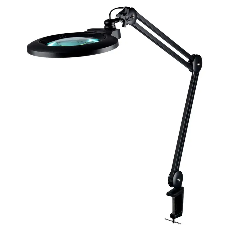 Lámparas de mesa de escritorio con lupa Industrial, lámpara de ojo de lupa plegable Led para equipos de belleza que trabajan iluminados