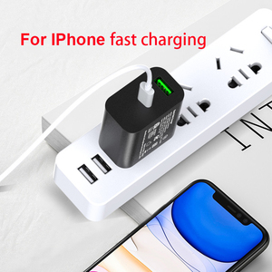 เครื่องชาร์จติดผนัง pd 20w 20 วัตต์ type-c usb-c usb c + usb a พอร์ตคู่อะแดปเตอร์ชาร์จเร็วสําหรับโทรศัพท์ apple สําหรับ iphone11-15 - Product Image 4