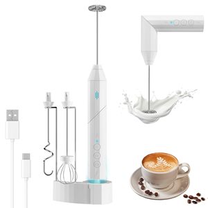 Drink Frother Rechargeable Milk Frother Coffee Blender Charge Battery Hand Held Mixer Wand - Product Image 2