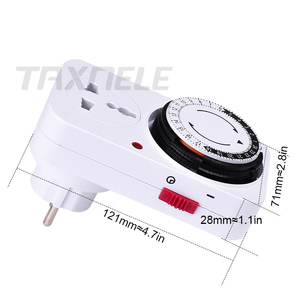 24 ore Timer Meccanico Timer Interruttore Presa standard UE Timer Meccanico 220V 16A spina di UE Elettrica Programma Timer Interruttore di Alimentazione - Product Image 2
