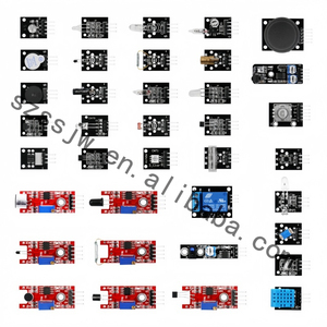 SZSSJW 37 piezas Kit de módulo de sensor Programación Varios sensores Módulo de aprendizaje con módulo de sensor Kit de inicio