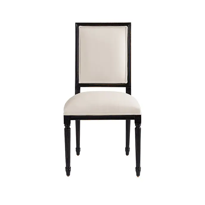 Square Back Louis XVI Side Chair Sala funiture Preço de fábrica Mobiliário personalizável