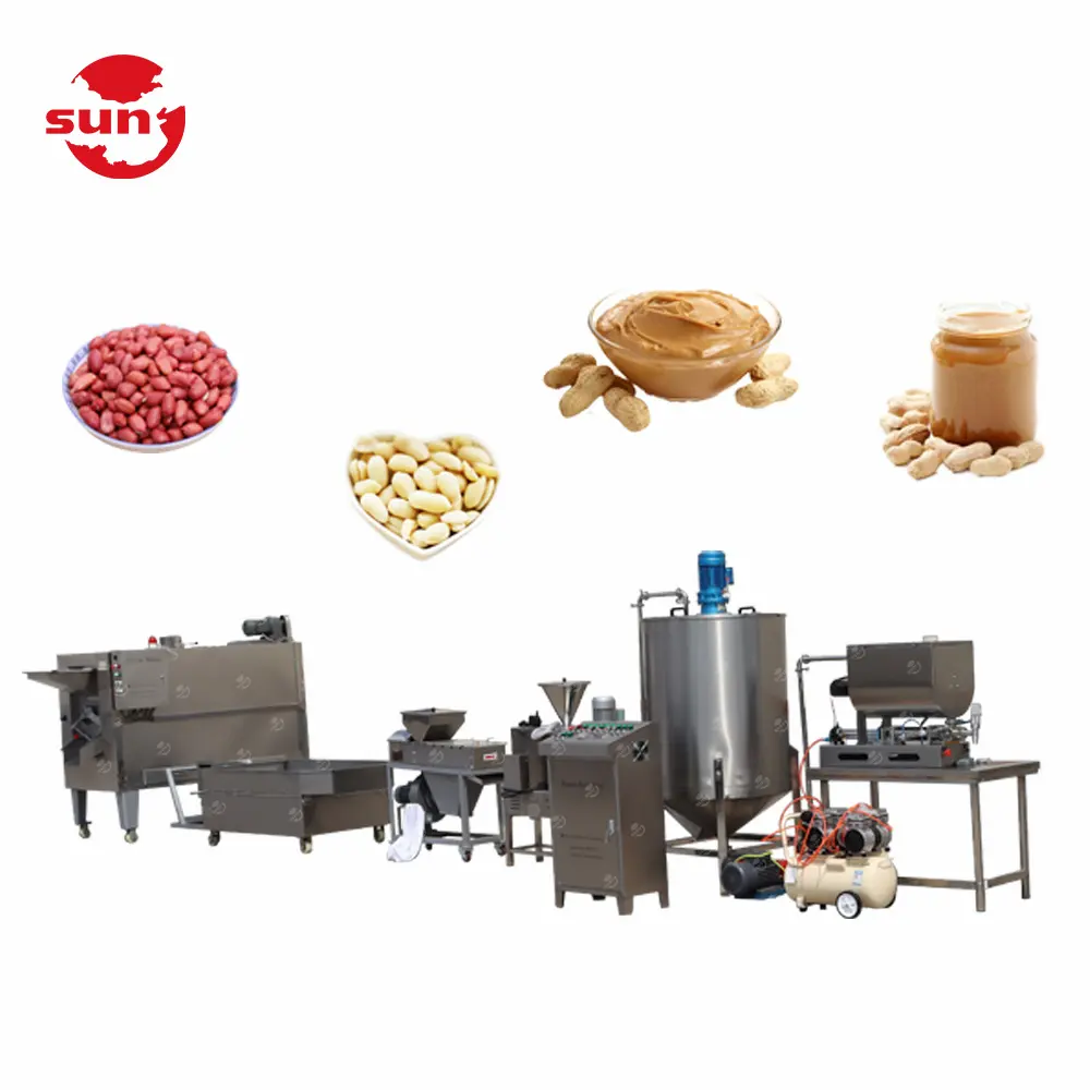 Automatic 200kg/h peanut butter making machine nut butter grinding machine