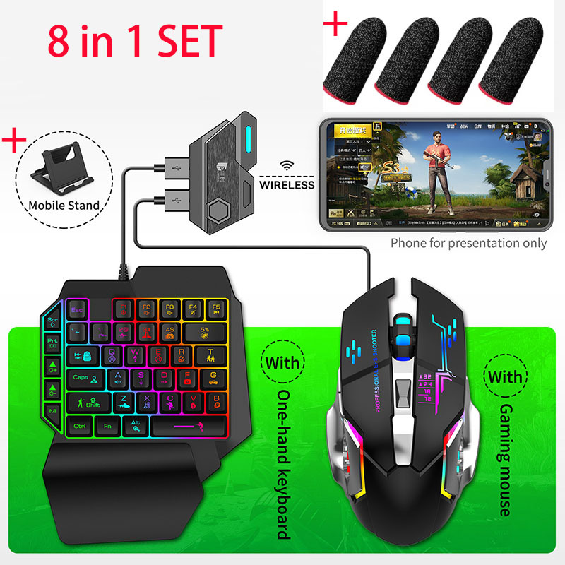 Black 8 in 1 set For Android System
