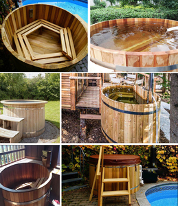 Hochwertiges Sauna fass Zubehör Sauna Barrel Schöpf löffel gefüttert Premium Pine Sauna Barrel - Product Image 2