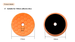 Bông đánh bóng xe hơi 6 inch dùng cho việc đánh bóng, đánh xi, làm sạch vết xước, gắn máy khoan - Product Image 4