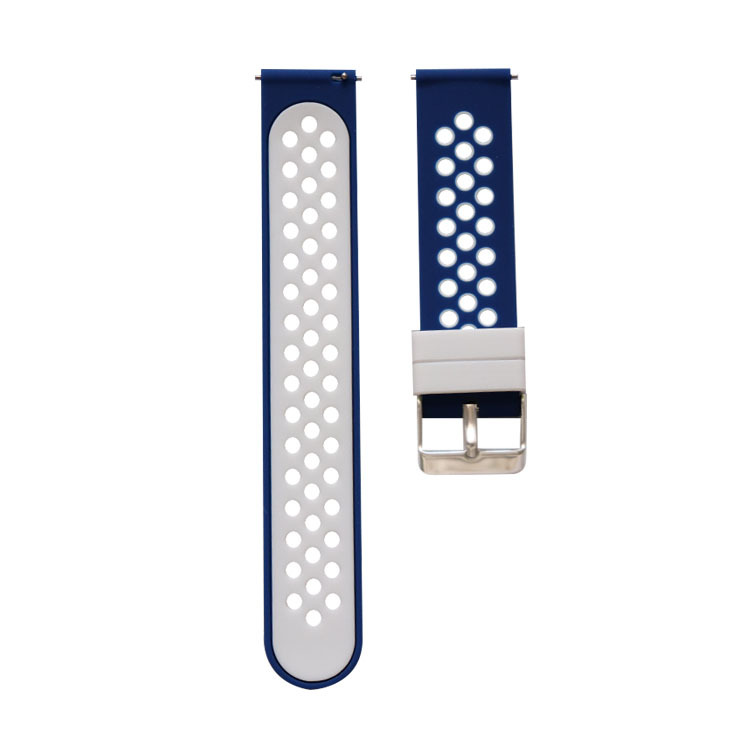 Bleu foncé et blanc