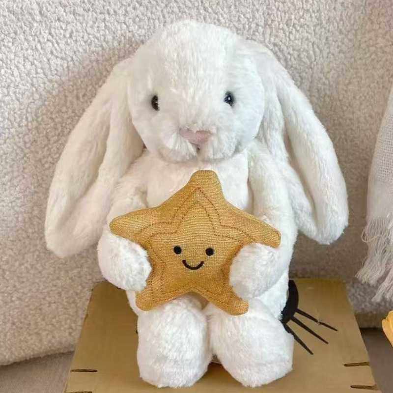 Hugging the stars bunny rabbit-31cm-tall, 3-label dust bag
