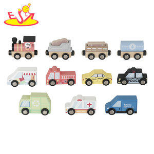 Unisex trẻ em Đồ chơi bằng gỗ Xe thiết lập với dấu hiệu giao thông cho 2 đến 4 năm bán! W04a640 - Product Image 5