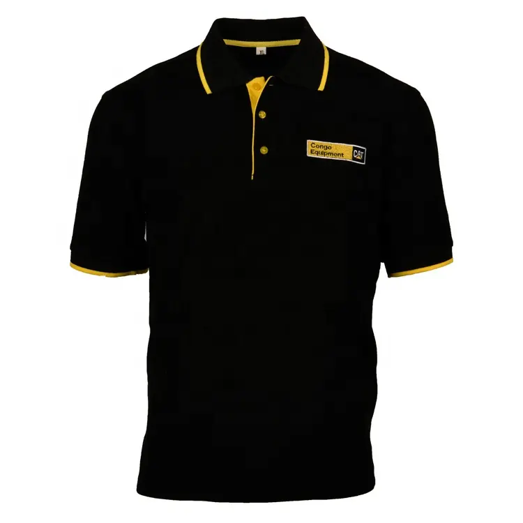 Camisa polo masculina de golfe, uniforme de algodão, personalizada, de alta qualidade, 100% algodão, com impressão bordada, logotipo, camisas polo, homens