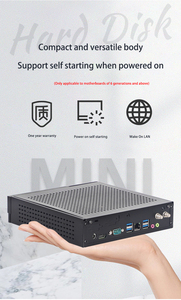 Giá rẻ Core I7 I7-7700u CPU DDR4 16GB RAM 256GB SSD Ethernet kép RJ45 Gigabit LAN Tiny PC cho văn phòng và chơi game - Product Image 4