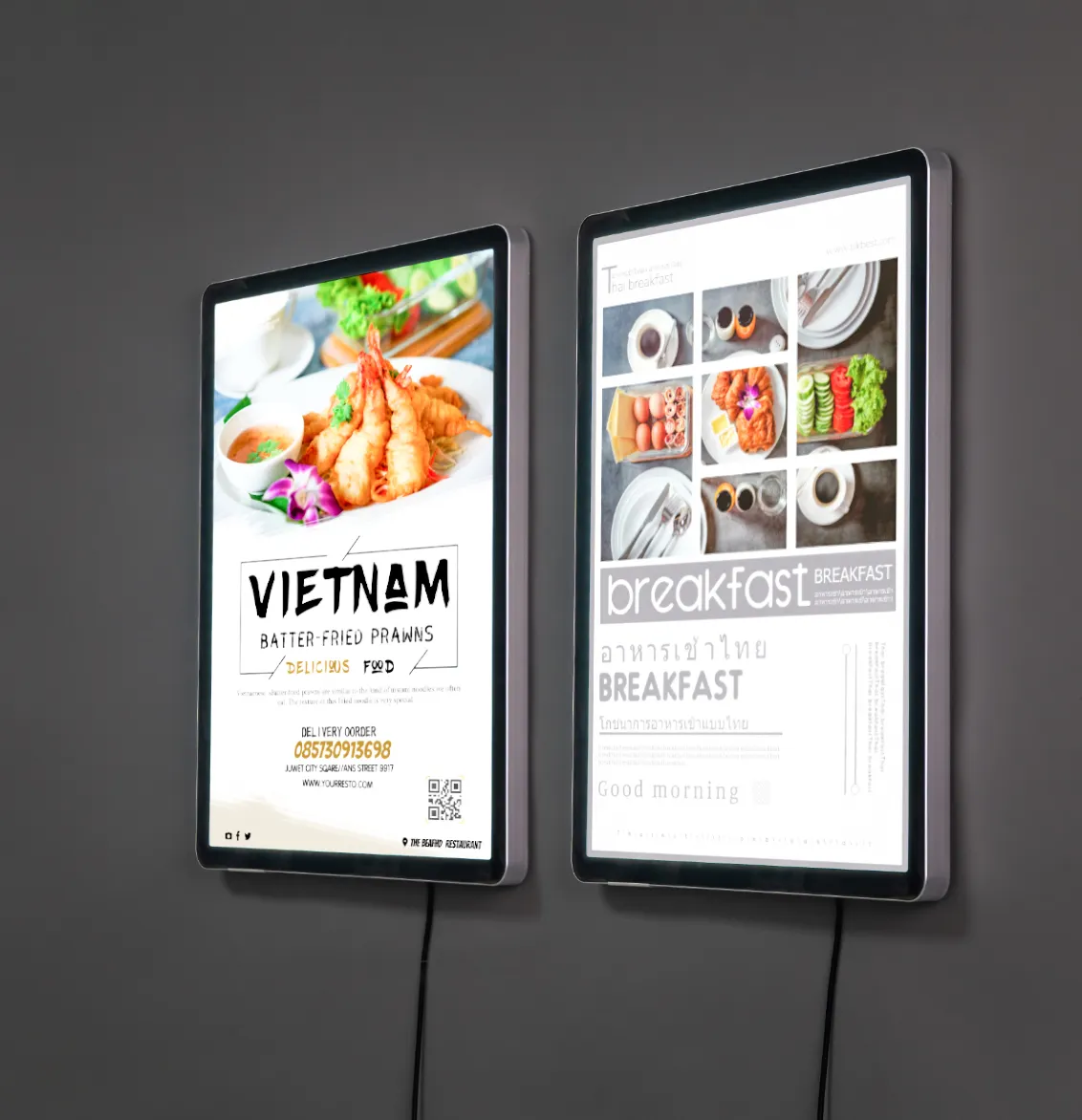 Advertising backlit led light box led slim light box advertising sign boards