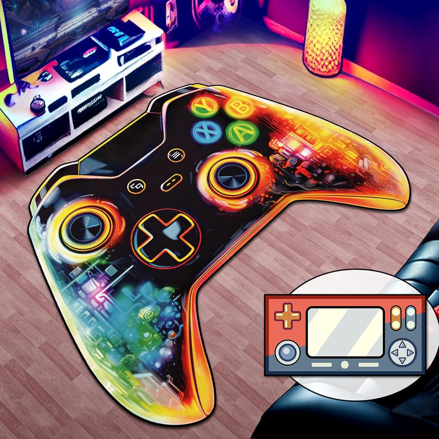 Forme de manette de jeu lumineuse