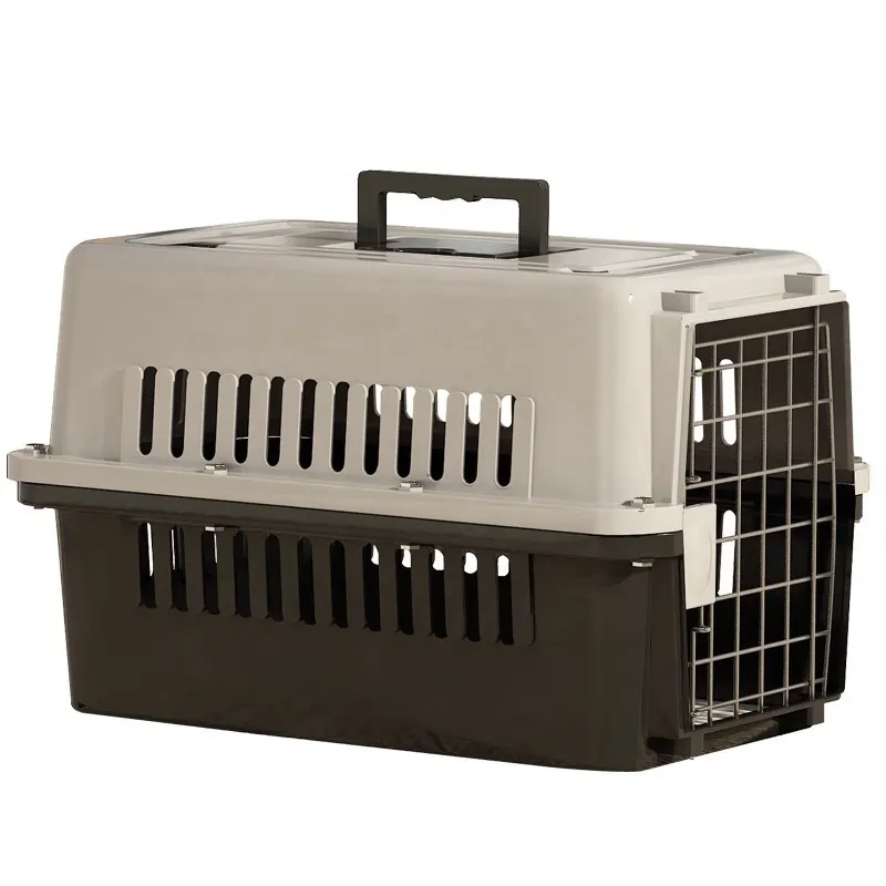 Heute Pet che vende trasporto aereo aereo in plastica approvato scatola di trasporto cane per gabbie per animali domestici trasportino borse e prodotti da viaggio canile cuccia