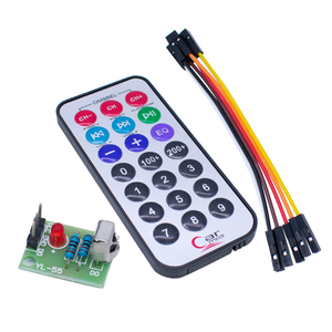 Alıcı HX1838 + NEC kodlu kızılötesi Dupont hattı uzaktan kumanda + 3-piece mikrodenetleyici kızılötesi uzaktan kumanda modülü - Product Image 2